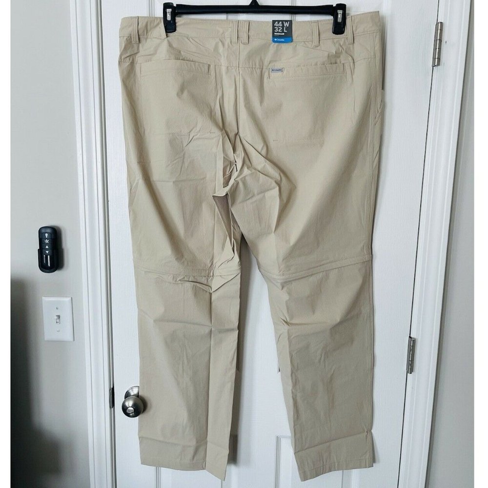 NWT Columbia Viewmont Stretch Convertible Beige Pants - 44 x 32 - Picture 9 of 10